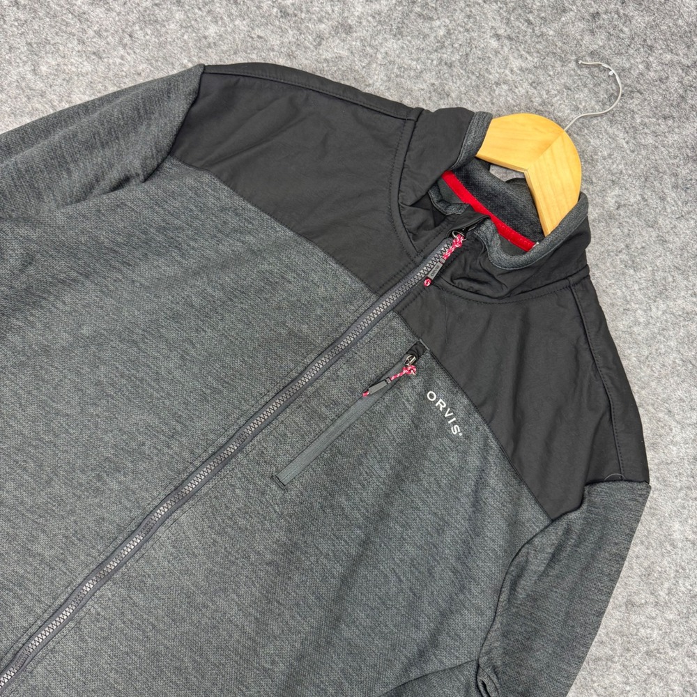 ORVIS Women's XL Gray Full Zip Fleece Lined Jacket‎